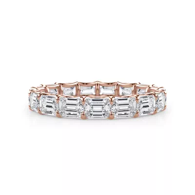 East-West Emerald-Cut Diamond U-Prong Eternity Ring (3.00ct. tw.)