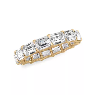East-West Emerald-Cut Lab Diamond U-Prong Eternity Ring (3.50ct. tw.)