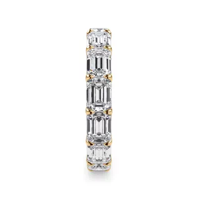 East-West Emerald-Cut Lab Diamond U-Prong Eternity Ring (4.00ct. tw.)