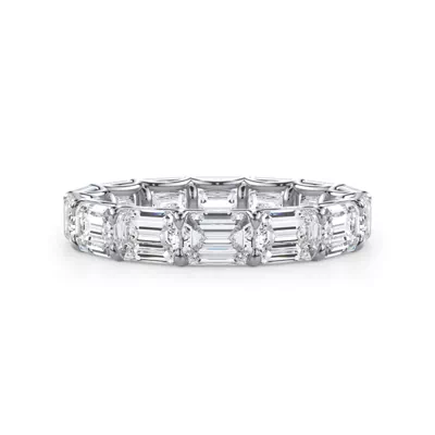 East-West Emerald-Cut Diamond U-Prong Eternity Ring (4.00ct. tw.)