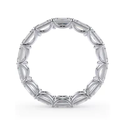 East-West Emerald-Cut Diamond U-Prong Eternity Ring (4.00ct. tw.)