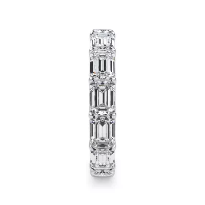 East-West Emerald-Cut Diamond U-Prong Eternity Ring (4.00ct. tw.)