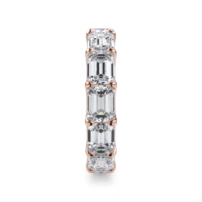 East-West Emerald-Cut Diamond U-Prong Eternity Ring (5.00ct. tw.)