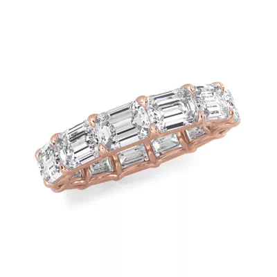 East-West Emerald-Cut Diamond U-Prong Eternity Ring (5.00ct. tw.)