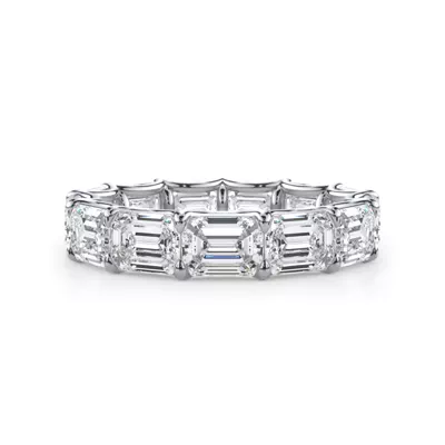 East-West Emerald-Cut Diamond U-Prong Eternity Ring (5.00ct. tw.)
