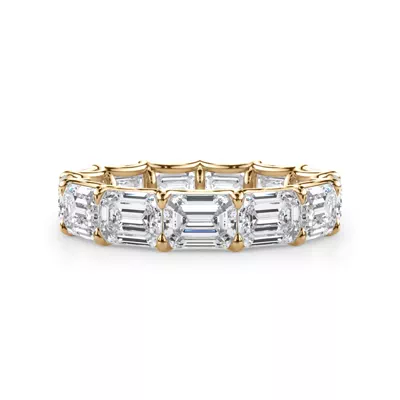 East-West Emerald-Cut Diamond U-Prong Eternity Ring (5.00ct. tw.)