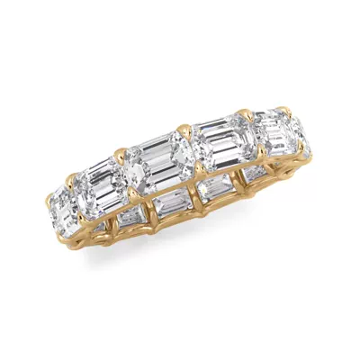 East-West Emerald-Cut Diamond U-Prong Eternity Ring (5.00ct. tw.)