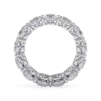 Oval Cut Lab Diamond Eternity Ring (9.5 ct. tw.)