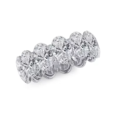 Oval Cut Lab Diamond Eternity Ring (9.5 ct. tw.)