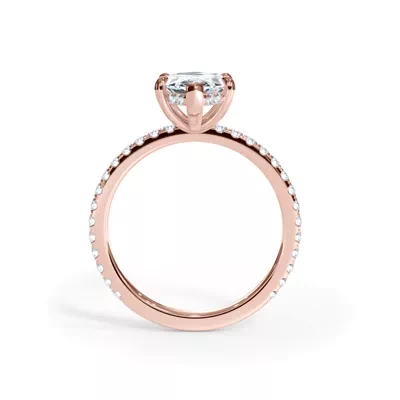 Bellora Pavé Hidden Halo Lab Engagement Ring