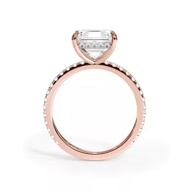 Bellora Pavé Hidden Halo Lab Engagement Ring