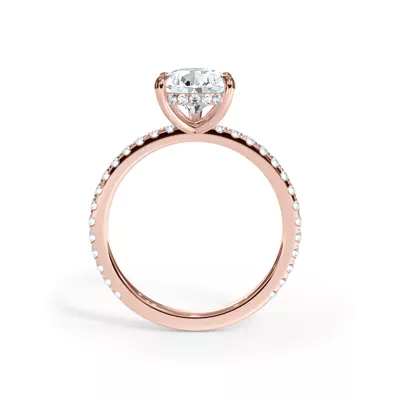 Bellora Pavé Hidden Halo Engagement Ring