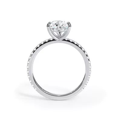 Bellora Pavé Hidden Halo Engagement Ring