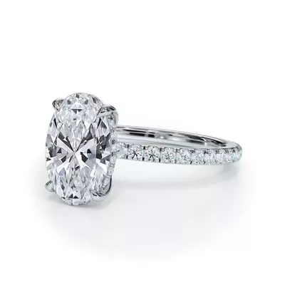 Bellora Pavé Hidden Halo Engagement Ring