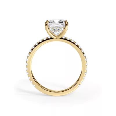 Bellora Pavé Hidden Halo Lab Engagement Ring