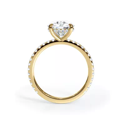 Bellora Pavé Hidden Halo Lab Engagement Ring