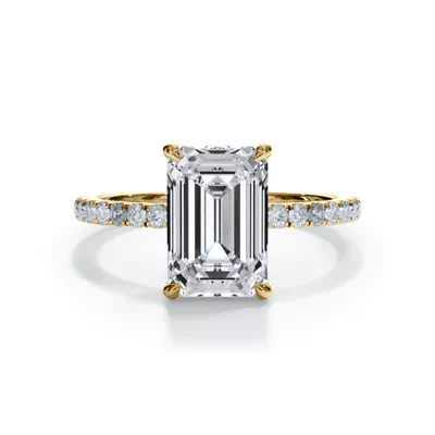 Bellora Pavé Hidden Halo Engagement Ring