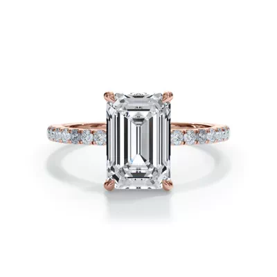 Bellora Pavé Hidden Halo Lab Engagement Ring