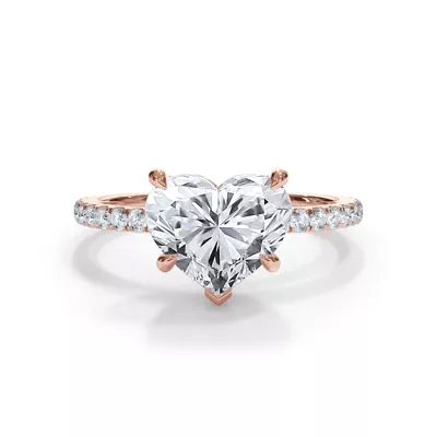 Bellora Pavé Hidden Halo Lab Engagement Ring