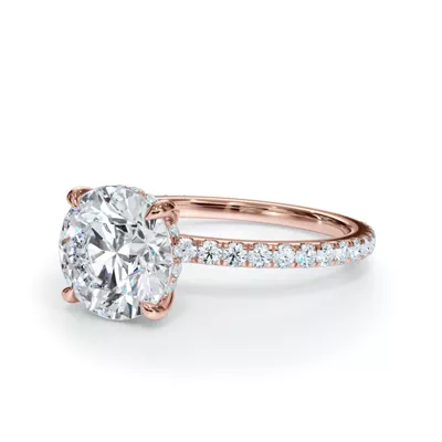 Bellora Pavé Hidden Halo Engagement Ring