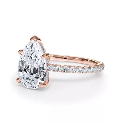 Bellora Pavé Hidden Halo Engagement Ring
