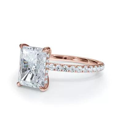Bellora Pavé Hidden Halo Engagement Ring