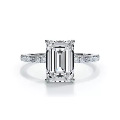 Bellora Pavé Hidden Halo Lab Engagement Ring