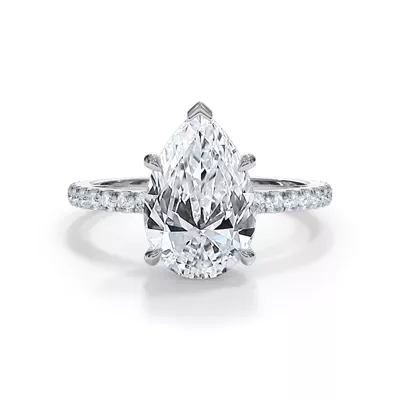 Bellora Pavé Hidden Halo Lab Engagement Ring