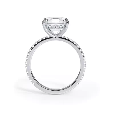 Bellora Pavé Hidden Halo Lab Engagement Ring