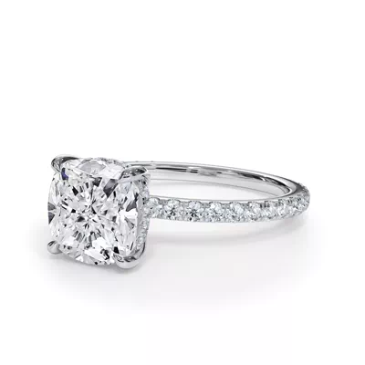 Bellora Pavé Hidden Halo Engagement Ring