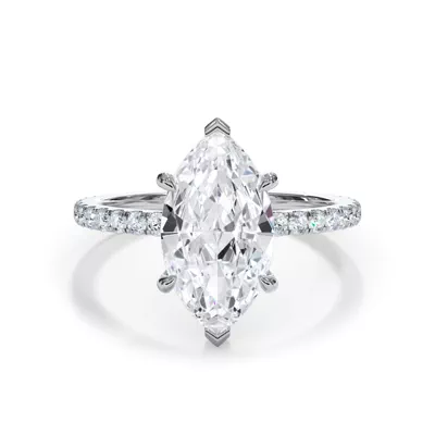 Bellora Pavé Hidden Halo Engagement Ring