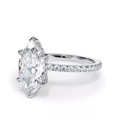 Bellora Pavé Hidden Halo Engagement Ring