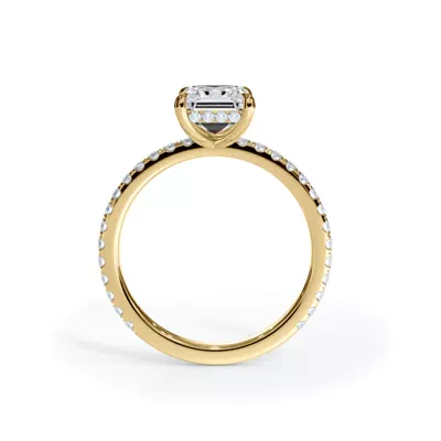 Bellora Pavé Hidden Halo Lab Engagement Ring