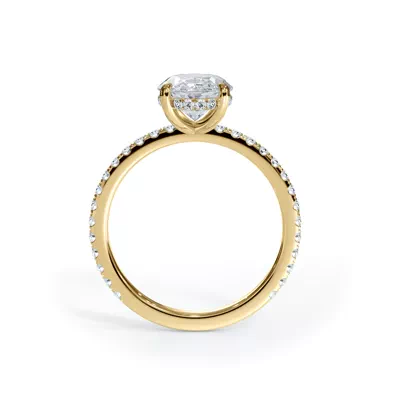 Bellora Pavé Hidden Halo Lab Engagement Ring