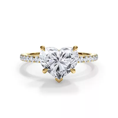 Bellora Pavé Hidden Halo Lab Engagement Ring