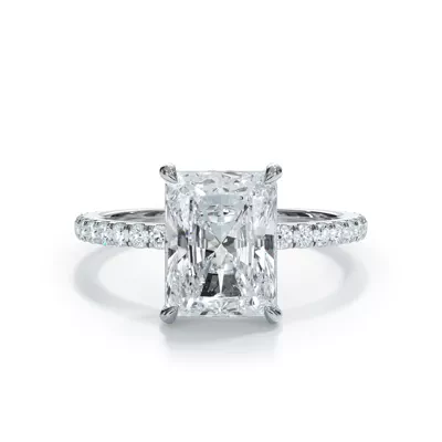 Bellora Pavé Hidden Halo Lab Engagement Ring
