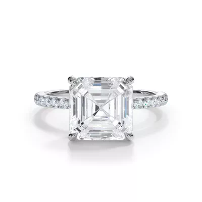 Bellora Pavé Hidden Halo Lab Engagement Ring