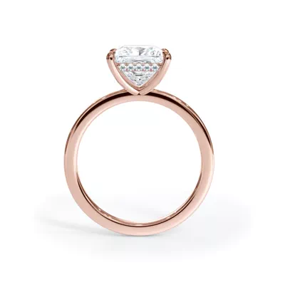 Bellora Hidden Halo Lab Engagement Ring