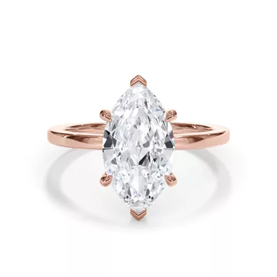 Bellora Hidden Halo Lab Engagement Ring
