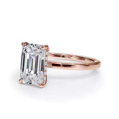 Bellora Hidden Halo Lab Engagement Ring
