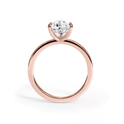 Bellora Hidden Halo Lab Engagement Ring
