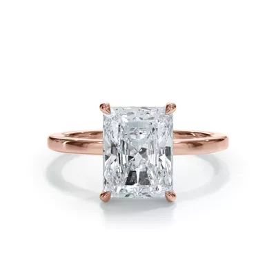 Bellora Hidden Halo Lab Engagement Ring