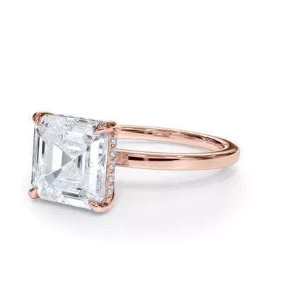 Bellora Hidden Halo Lab Engagement Ring