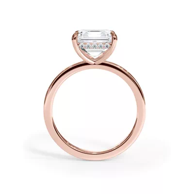 Bellora Hidden Halo Lab Engagement Ring