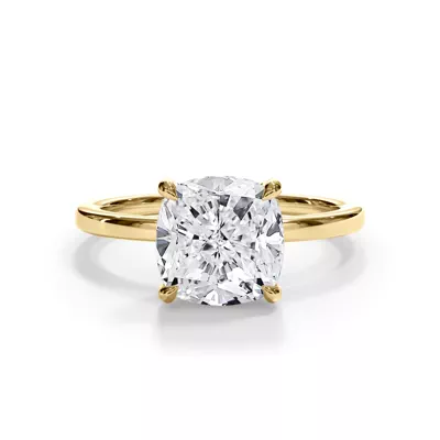 Bellora Hidden Halo Lab Engagement Ring