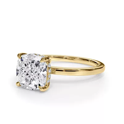 Bellora Hidden Halo Lab Engagement Ring