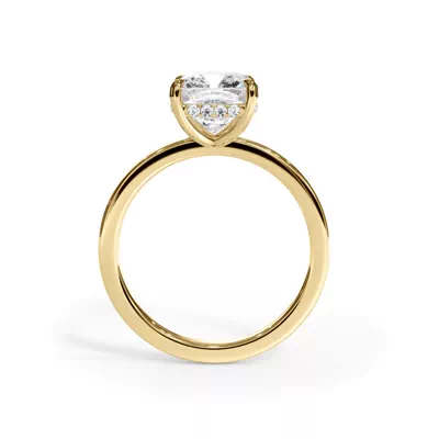 Bellora Hidden Halo Lab Engagement Ring