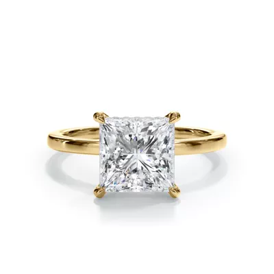 Bellora Hidden Halo Lab Engagement Ring
