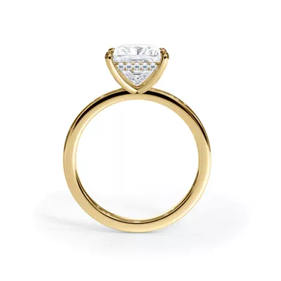 Bellora Hidden Halo Lab Engagement Ring
