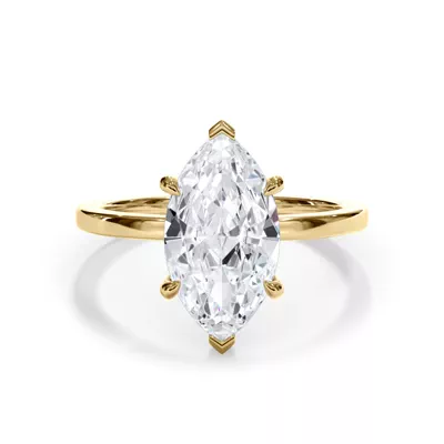 Bellora Hidden Halo Lab Engagement Ring